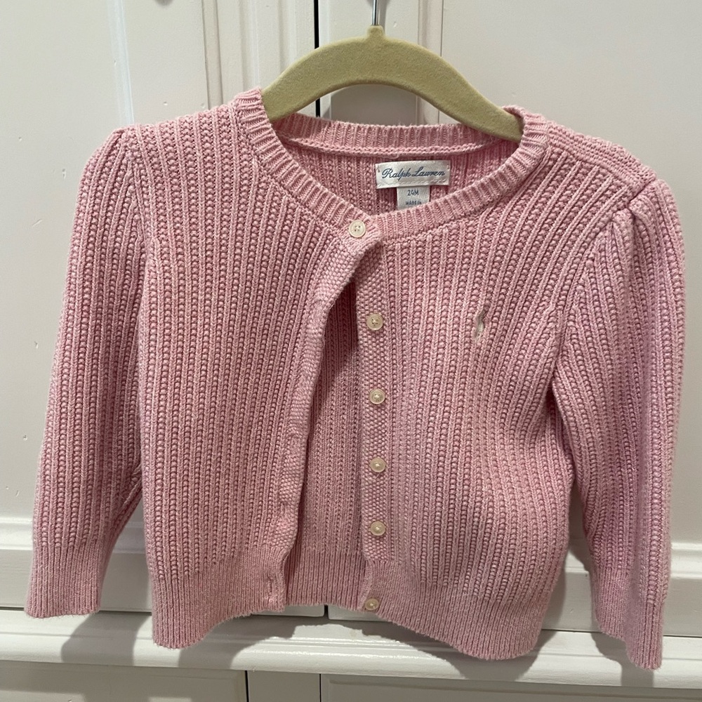 Ralph Lauren Pink Cardigan